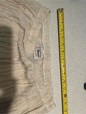 Brunello Light Beige gauze linen crop